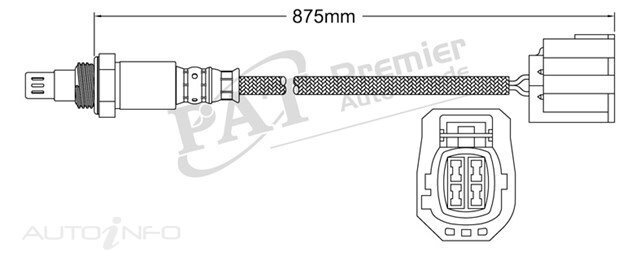 PAT Pre-Cat. Oxygen Sensor For Mazda Mazda 6 Diesel 2.0L Turbo 4CYL RF - EGO-713
