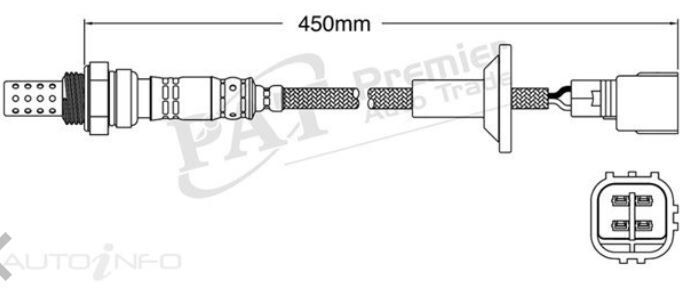 PAT Oxygen Sensor Pre-Cat Converter For TOYOTA VANGUARD GSA33R 3.5L 2GRFE V6