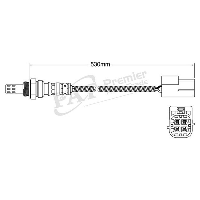 PAT Oxygen Sensor Pre-catalytic For Nissan Patrol Y61 4.8L TB48DE 24V DOHC