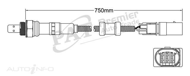 PAT Pre-Cat. Oxygen Sensor For Skoda Fabia 1.2L Turbo 4CYL CBZB - EGO-727