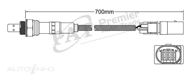 PAT Pre-Cat. Oxygen Sensor For Volkswagen Passat Diesel 2.0L Turbo 4CYL BMR