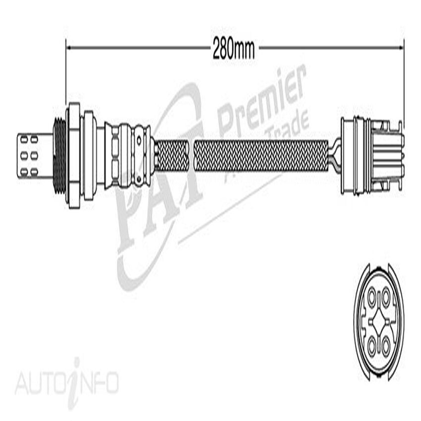PAT Oxygen Sensor Pre-Cat Converter For BMW 320i 2.0L N46B20B N46B20 16V