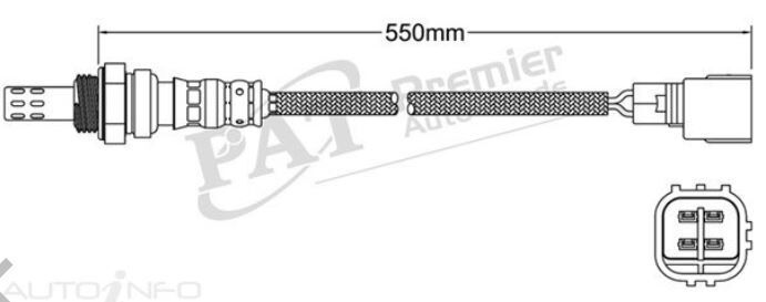 PAT Oxygen Sensor Pre-Cat Converter For SUBARU LEGACY 25i/2.5i BM,BRB14 2.5L