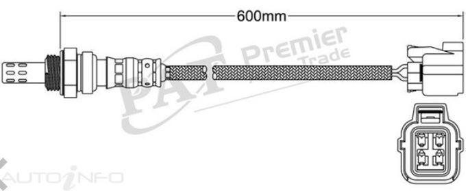 PAT Oxygen Sensor Pre-Cat Converter For SUBARU IMPREZA GE, G12 1.5/2.0L EL154 F4