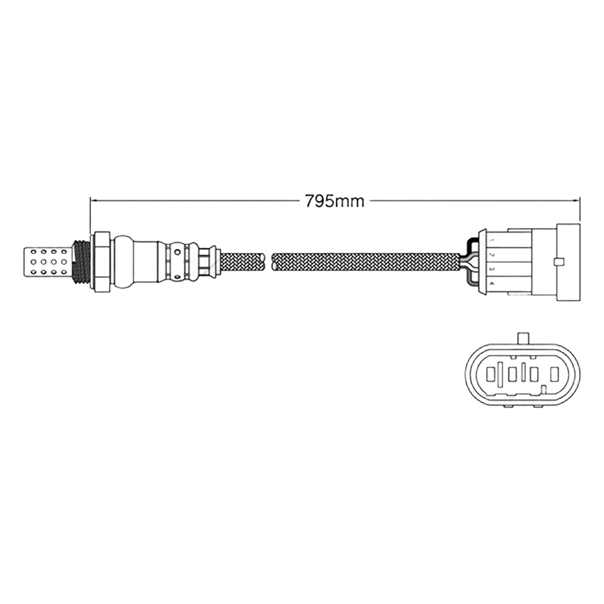 PAT Oxygen O2 Sensor Post-Cat Catalytic Converter For Alfa Romeo 159 2.2L/2.4L