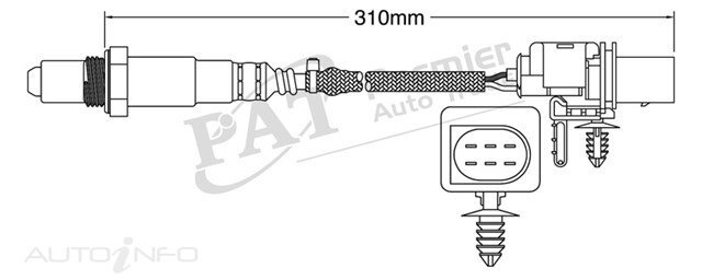 PAT Pre-Cat. Oxygen Sensor For Alfa Romeo GT AR937 2.0L 4CYL 937A1 - EGO-749