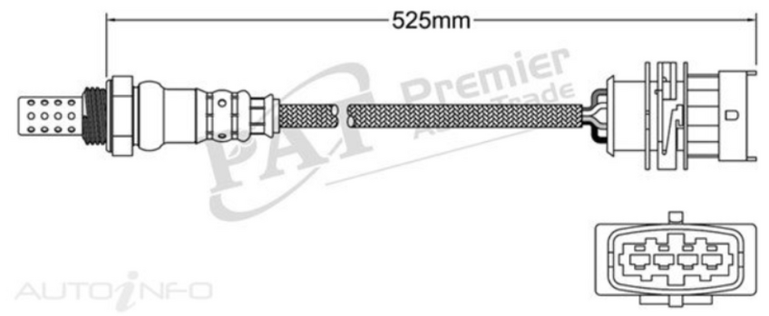PAT Oxygen Sensor Pre-Catalytic For Opel Astra GTC PJ 1.4L A14NET (LUJ)