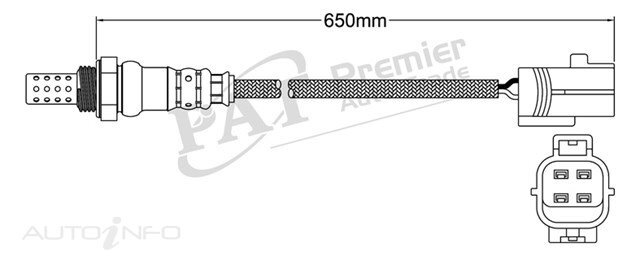 PAT Pre-Cat Oxygen Sensor For Mitsubishi Colt RZ Cabriolet 1.5L Turbo 4CYL 4G15T