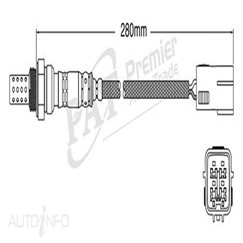 PAT Oxygen Sensor Pre-Cat Converter For Subaru Impreza 2.5L EJ255 F4 DOHC