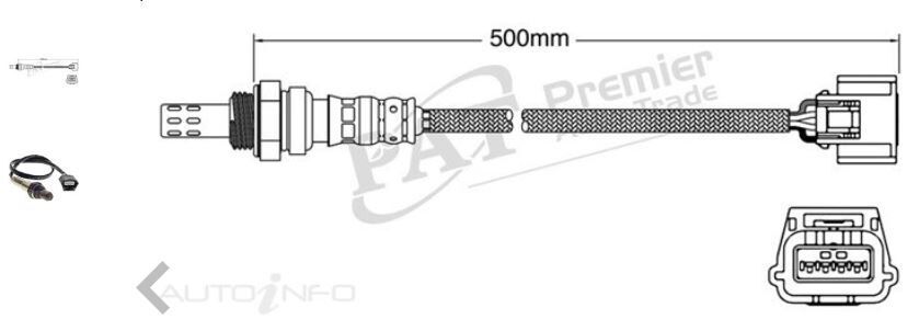 PAT Oxygen Sensor Pre-Cat Converter For NISSAN PATHFINDER  R52 3.5L V6