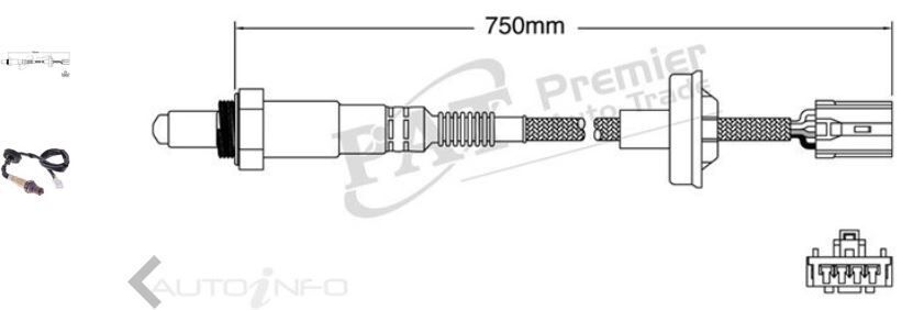 PAT Oxygen Sensor Pre-Cat Converter For MITSUBISHI COLT ES,LS,VRX RG 1.5L 4A91 