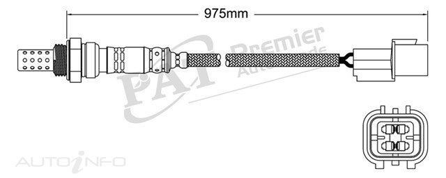 PAT Pre-Cat. Oxygen Sensor For Mitsubishi Lancer EVO VII 2.0L Turbo 4CYL 4G63T