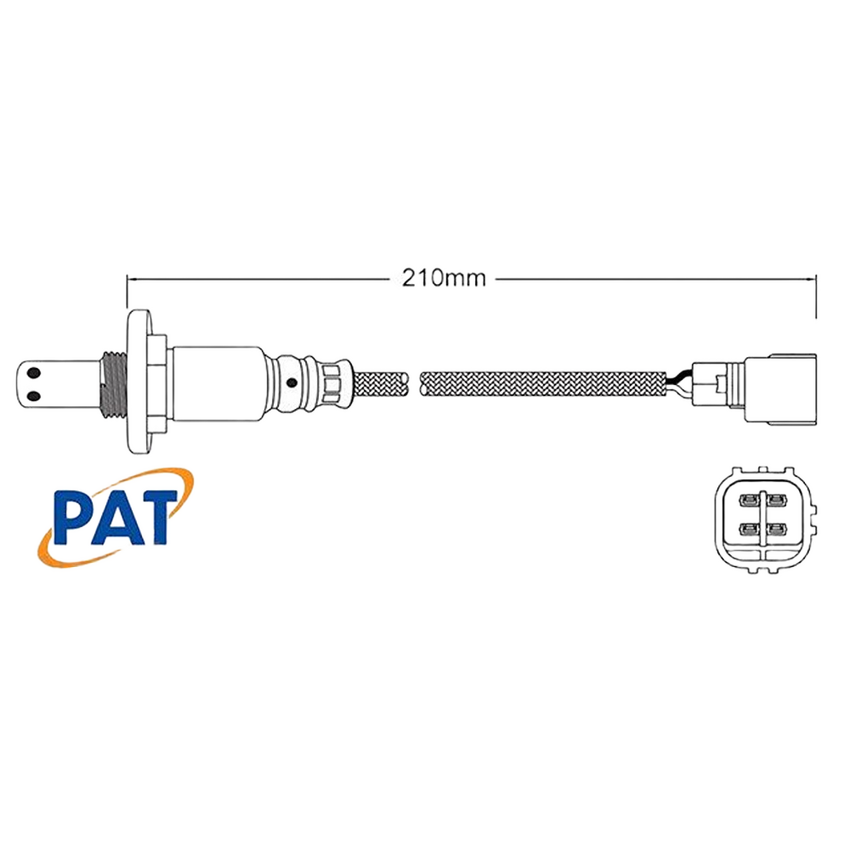 PAT Oxygen O2 Sensor Post-Cat Catalytic Converter For Subaru Crosstrek 2.0L F4