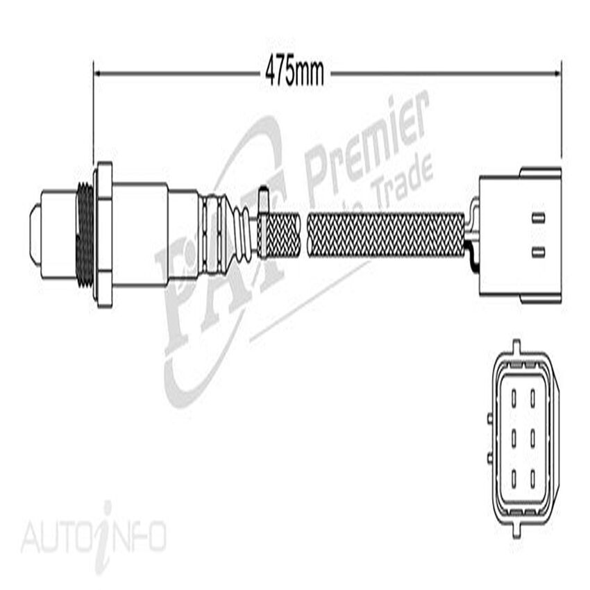 PAT Oxygen Sensor Pre-Cat Converter For Infiniti QX80 5.6L V8 VK56VD 32V