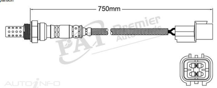 PAT Oxygen Sensor Pre-Cat Converter For HOLDEN EPICA CDX, CDXI EP 2.0/2.5L X2001