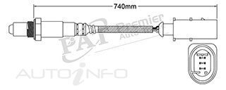 PAT Pre-Cat. Oxygen Sensor For Mercedes Benz S350 W221 Diesel 3.0L 6CYL M642.862