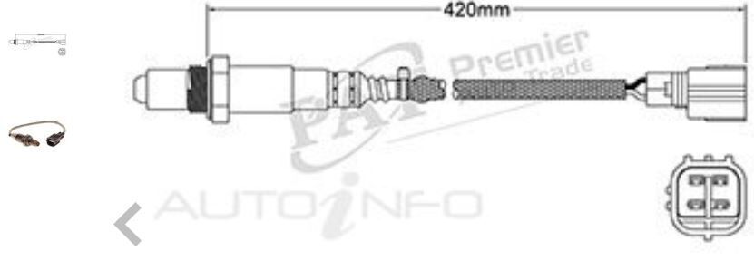 PAT Oxygen Sensor Pre-Cat Converter For TOYOTA ALPHARD GGH20R/GGH25R 3.5L 2GRFE