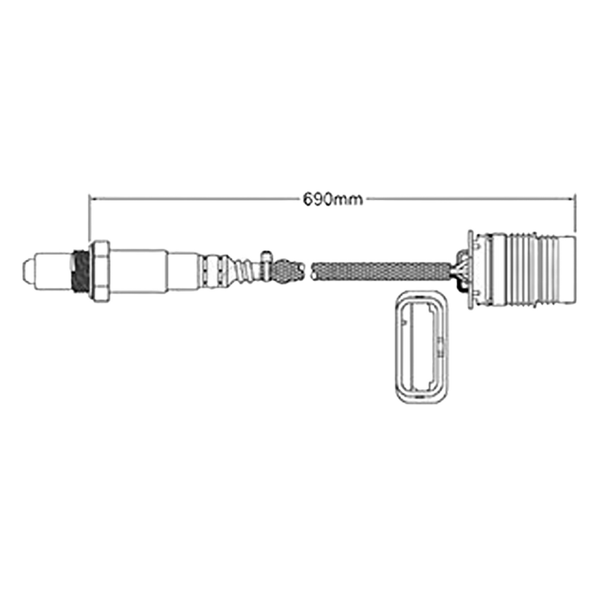 PAT Oxygen O2 Sensor Post-Cat Catalytic Converter For BMW Activehybrid 3 F30 I6
