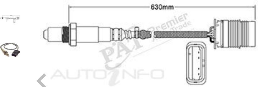 PAT Oxygen Sensor Pre-Cat Converter For BMW X1 XDRIVE 25i F48 4DR 2.0L B48420B 