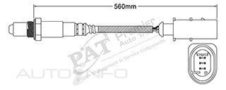 PAT Pre-Cat. Oxygen Sensor For Mercedes Benz Viano V639 Diesel 3.0L Turbo 6CYL