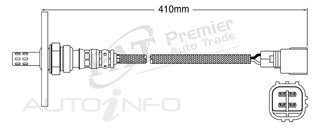 PAT Pre-Cat. Oxygen Sensor For Toyota Hilux RZN149 / 154 2.7L 4CYL 3RZ-FE