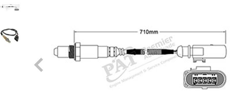 PAT Oxygen Sensor Pre-Cat Converter For SKODA OCTAVIA SCOUT TSI ELEGANCE NE 1.8L