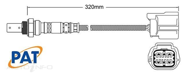 PAT Pre-Cat. Oxygen Sensor For Subaru WRX 2.0L 4CYL FA20E - EGO-836