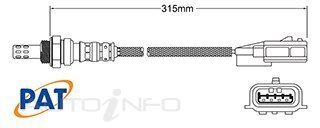 PAT Pre-Cat. Oxygen Sensor For Nissan X-Trail 2.5L 4CYL QR25DE - EGO-841