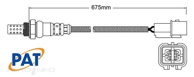 PAT Pre-Cat. Oxygen Sensor For Hyundai Accent RB 1.4L G4LC I4 16V DOHC