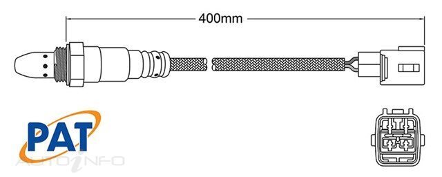 PAT Pre-Cat. Oxygen Sensor For Toyota Corolla NRE161 1.5L 4CYL 2NR-FKE - EGO-859