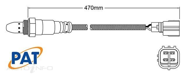 PAT Pre-Cat. Oxygen Sensor For Lexus RX450h GYL25 3.5L 6CYL 2GR-FXS - EGO-864
