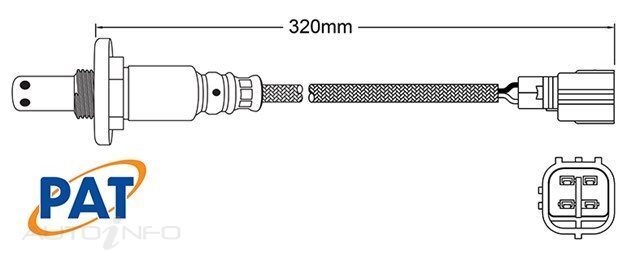 PAT Pre-Cat. Oxygen Sensor For Subaru Outback 2.5i BR,B14 2.5L FB25A F4 16V DOHC