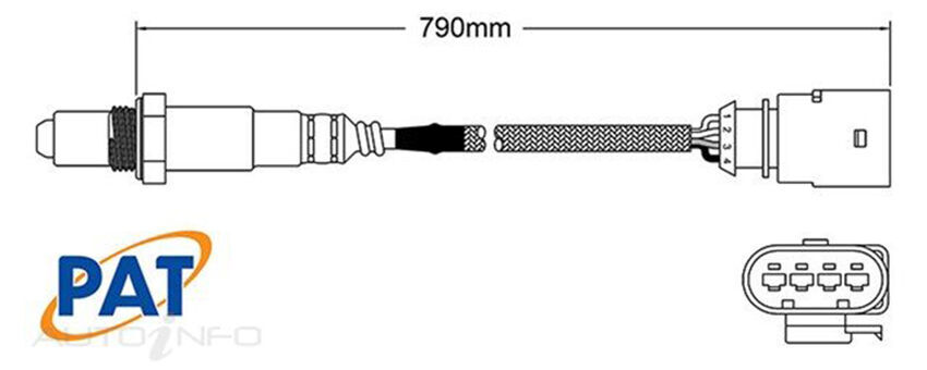 PAT Oxygen Sensor Pre-catalytic For Volkswagen Passat B8 1.8L,2.0L CZPB CJSA