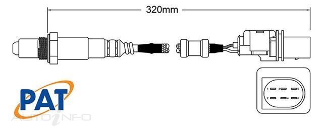 PAT Pre-Cat. Oxygen Sensor For Kia Grand Carnival Diesel 2.2L Turbo D4HB
