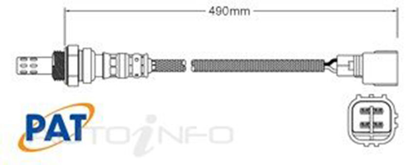 PAT Oxygen Sensor Pre-catalytic For Toyota Hilux Workmate TGN121R 2.7L 2TRFE