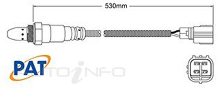 PAT Oxygen Sensor Pre-catalytic For Toyota Hilux Workmate TGN121R 2.7L 2T