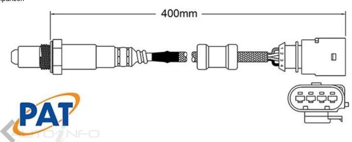 PAT Oxygen Sensor Pre-Cat Converter For VOLKSWAGEN POLO 66/81 TSI 6C 1.2L CJZC