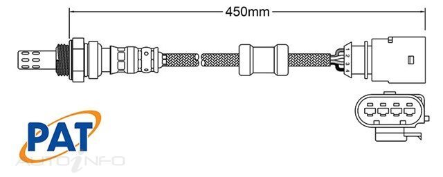 PAT Pre-Cat. Oxygen Sensor For Skoda Rapid Spaceback NH 1.4L Turbo 4CYL CZCA
