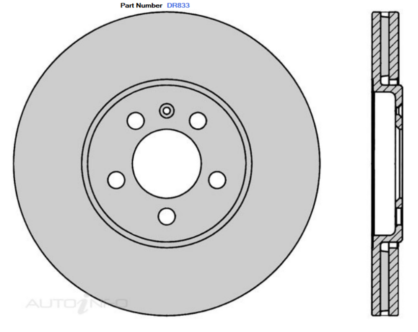 2X Front Brake Disc Rotor For Volkswagen Golf MK3/MK4,Passat B4/B5, Vento Type-3