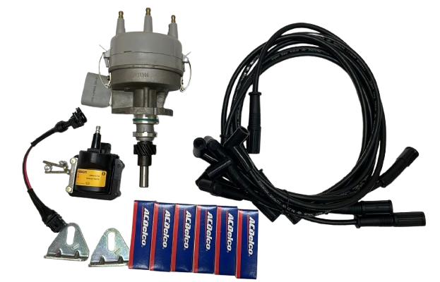 Ignition Coil, Leads, Distributor & Spark Plug For Ford Falcon EA EB ED EL XF XG XH  