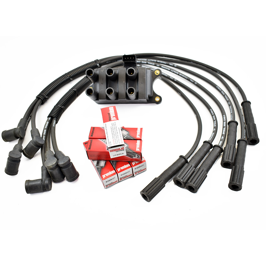 Coil Leads plugs and filter Kit for Ford falcon AU2 & AU3 4L 6cyl with IRS 00-02