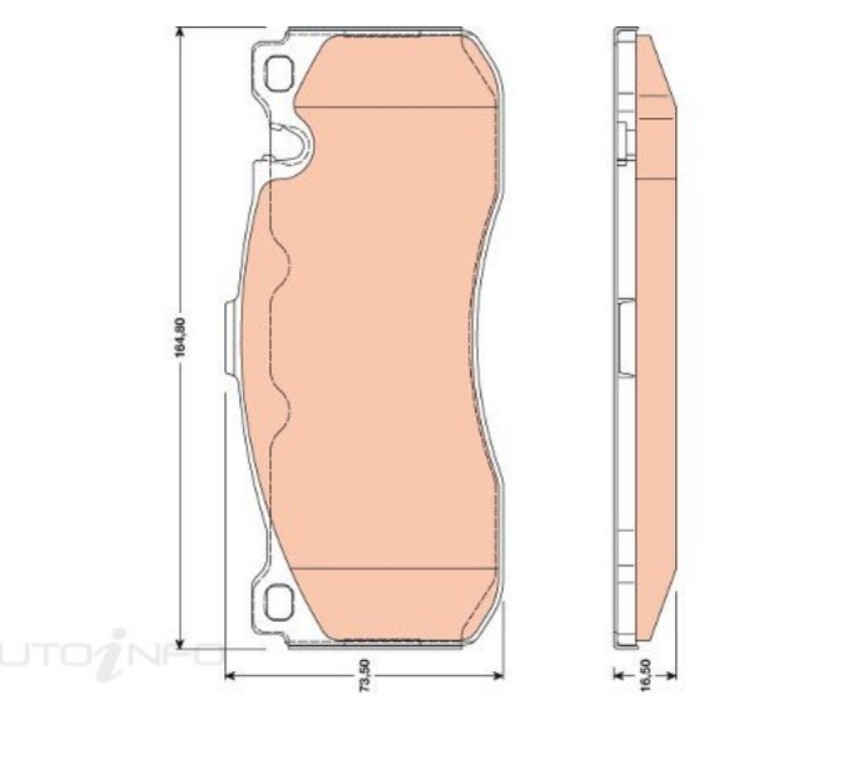 TRW Brake Pad Set Front For BMW 330i/D,320i/D, 130i/125i/135i/318i/123D/323i