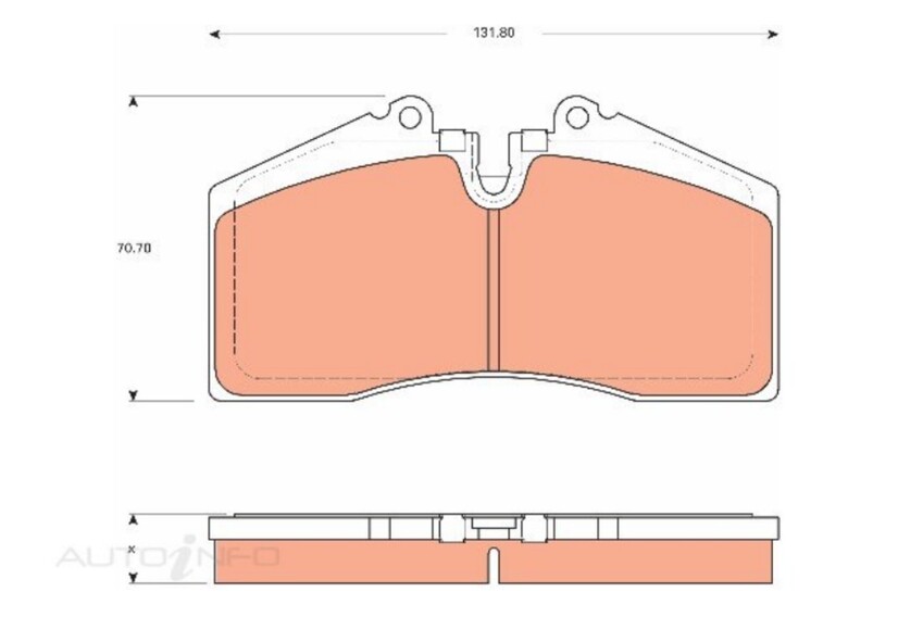 TRW Brake Pad Set Front For Holden Monaro,HSV Clubsport/Coupe/GTS/Maloo/Senator 