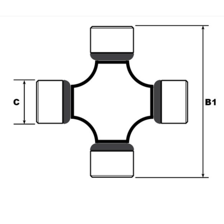 GMB Universal Joint For Winnebago/Nissan/Mazda/Jeep/Holden/Ford/Chevrolet