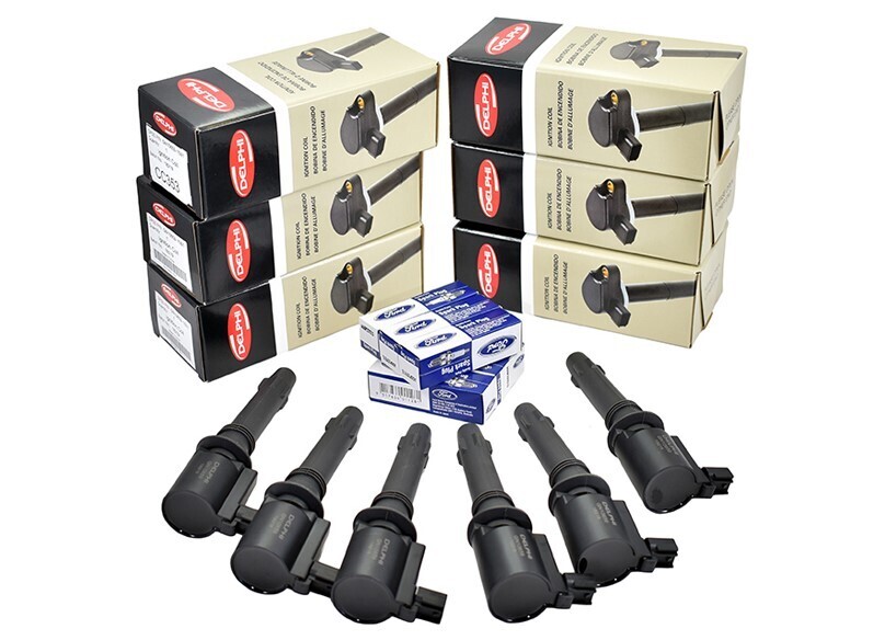 6 x Genuine NGK Iridium Spark Plugs + 6 x Ignition Coils for Holden Commodore VE