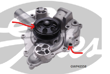 Gates Water Pump For Chrysler 300C LX LE EZH EZB EZD ESF 5.7L 250 265Kw