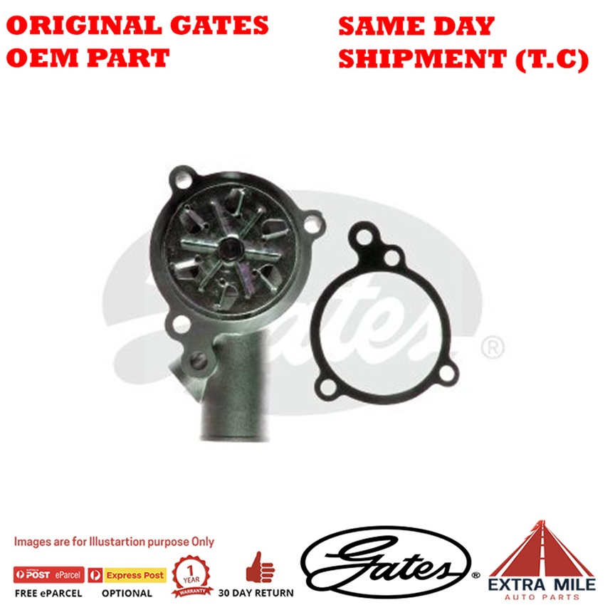 Gates Water Pump for Ford Australia Fairmont 2.3L XP 2.3 GWP564