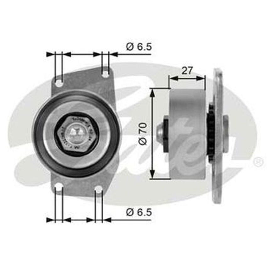 Gates DRIVEALIGN TENSIONER UNIT For CITROEN BERLINGO / XSARA/ PEUGEOT 206