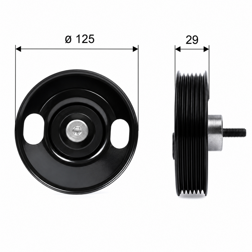 Gates DriveAlign Idler Pulley For Ldv T60 2L/160KW 2.0 DTT SC20M218Q5 SK8C Dsl