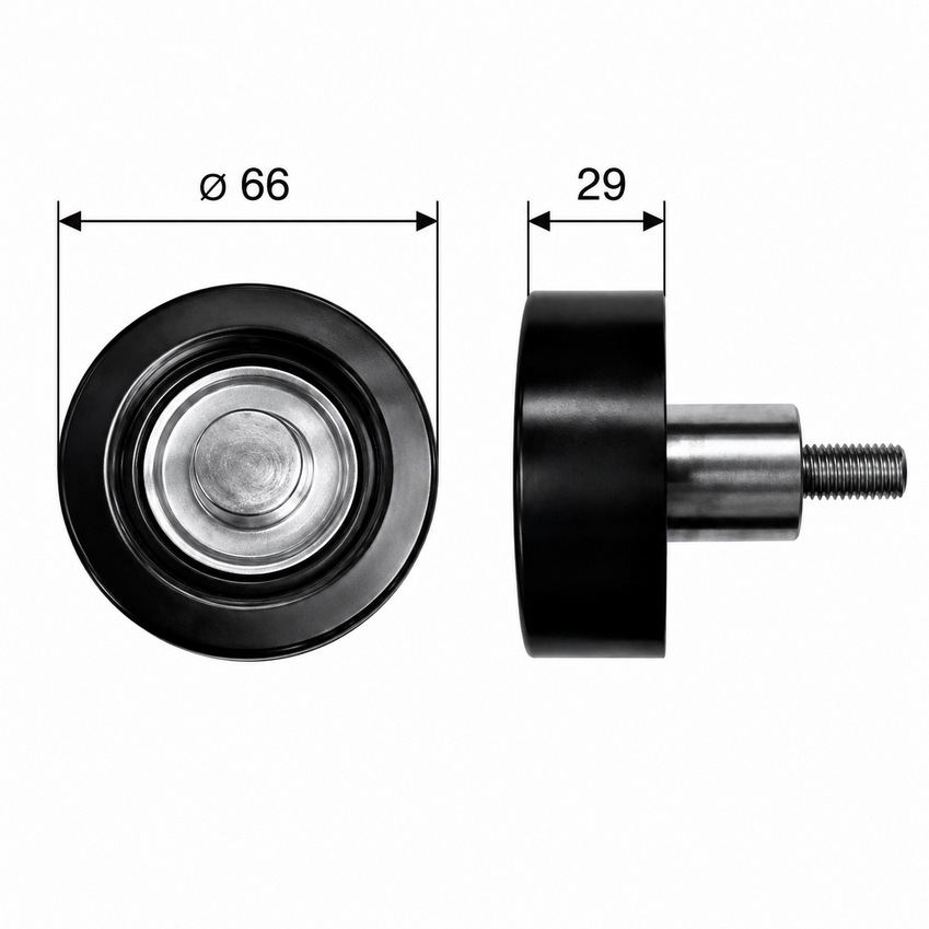 Gates DriveAlign Idler Pulley For Ldv D90 Diesel 2L/160KW 4WD SC20M218Q5 S 38814